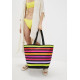 Сумка пляжна Le Comptoir de la plage Happy 35x58x23 (One Size, Разноцветный в полоску)