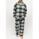 Піжама чоловіча Cyberjammies Forrest 3048-3049 (XL, Зелений у клітку)