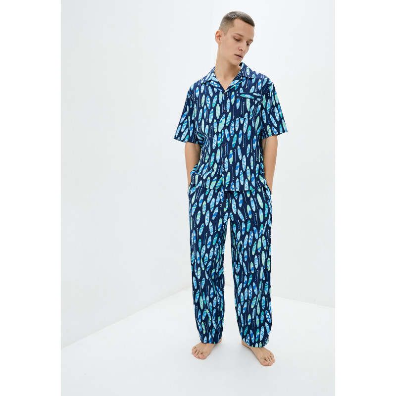 Піжама чоловіча Cyberjammies Elliot 6562-6563 (XL, Surfboard Print)