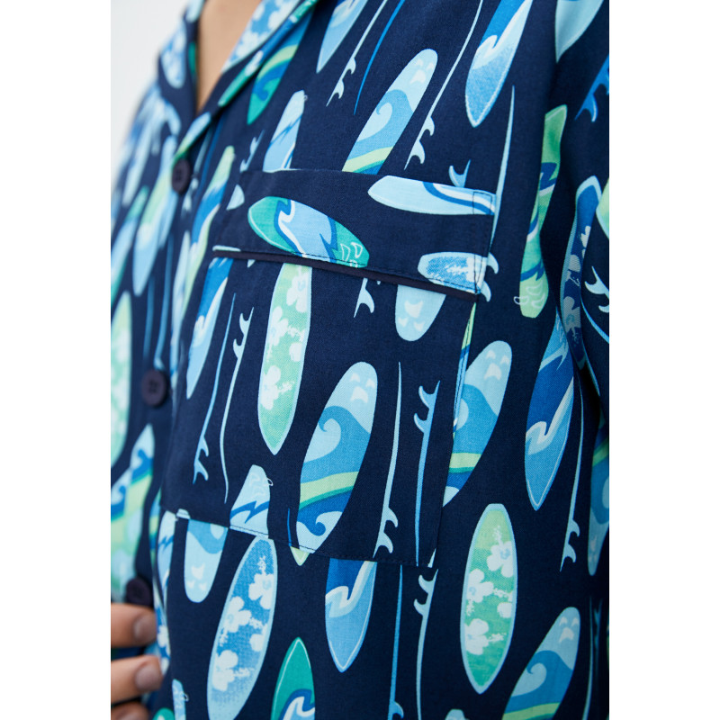 Піжама чоловіча Cyberjammies Elliot 6562-6563 (XL, Surfboard Print)