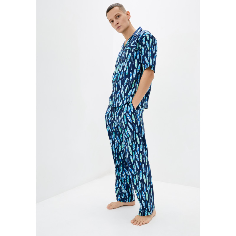 Піжама чоловіча Cyberjammies Elliot 6562-6563 (XL, Surfboard Print)