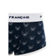 Труси боксери Garçon Français Shorty18 (XXL, Темно синий с принтом бульдога)