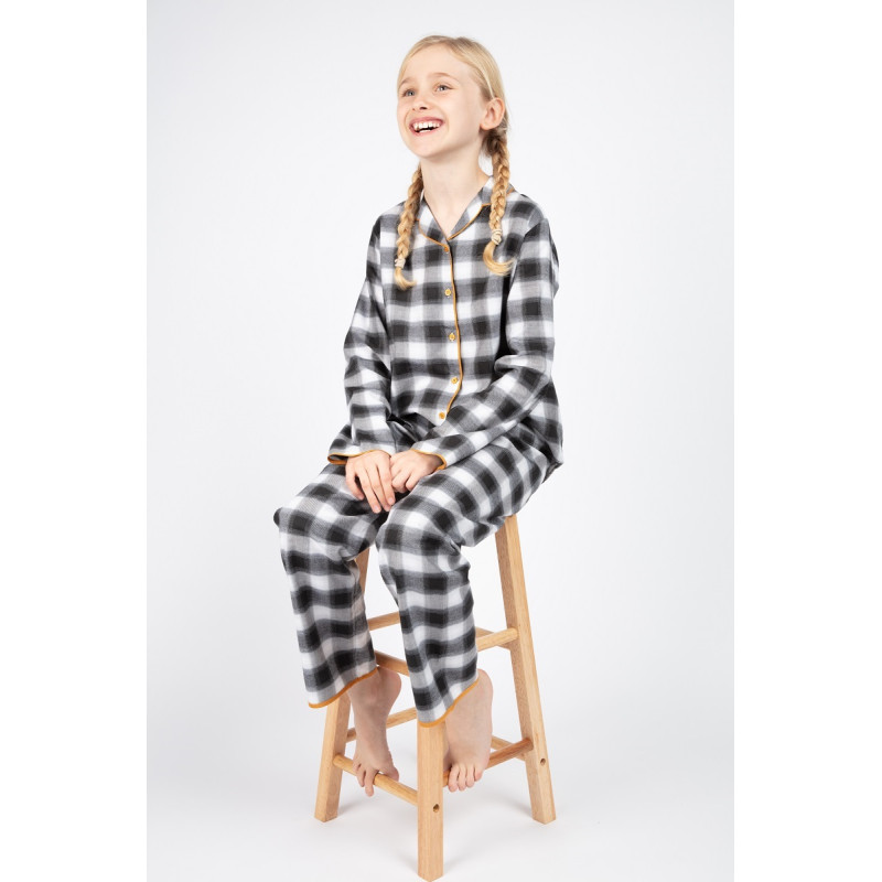 Піжама для дівчинки Cyberjammies Annie 5847 (4-5 yrs/110 см, Черный в клетку)