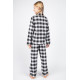 Піжама для дівчинки Cyberjammies Annie 5847 (6-7 yrs/122см,Черный в клетку)