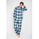 Піжама чоловіча Cyberjammies Lewis 6630-6631 (M, Синий в клетку)