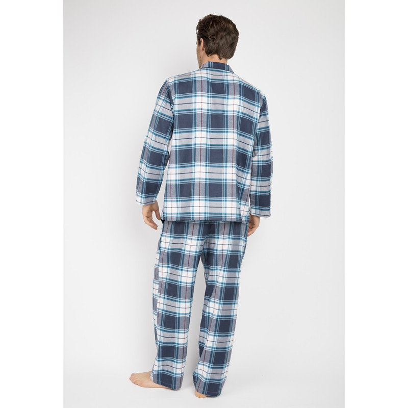 Піжама чоловіча Cyberjammies Lewis 6630-6631 (M, Синий в клетку)