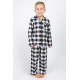 Пижама для мальчика Cyberjammies William 6610 (6-7 yrs/122см,Черный в клетку)