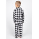 Пижама для мальчика Cyberjammies William 6610 (6-7 yrs/122см,Черный в клетку)
