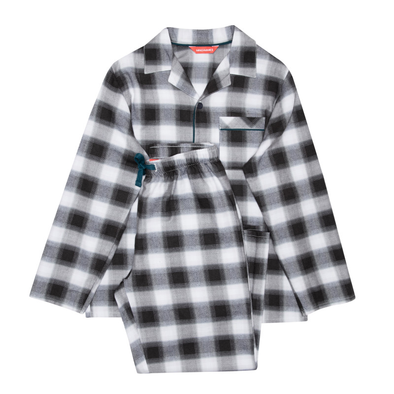 Пижама для мальчика Cyberjammies William 6610 (6-7 yrs/122см,Черный в клетку)