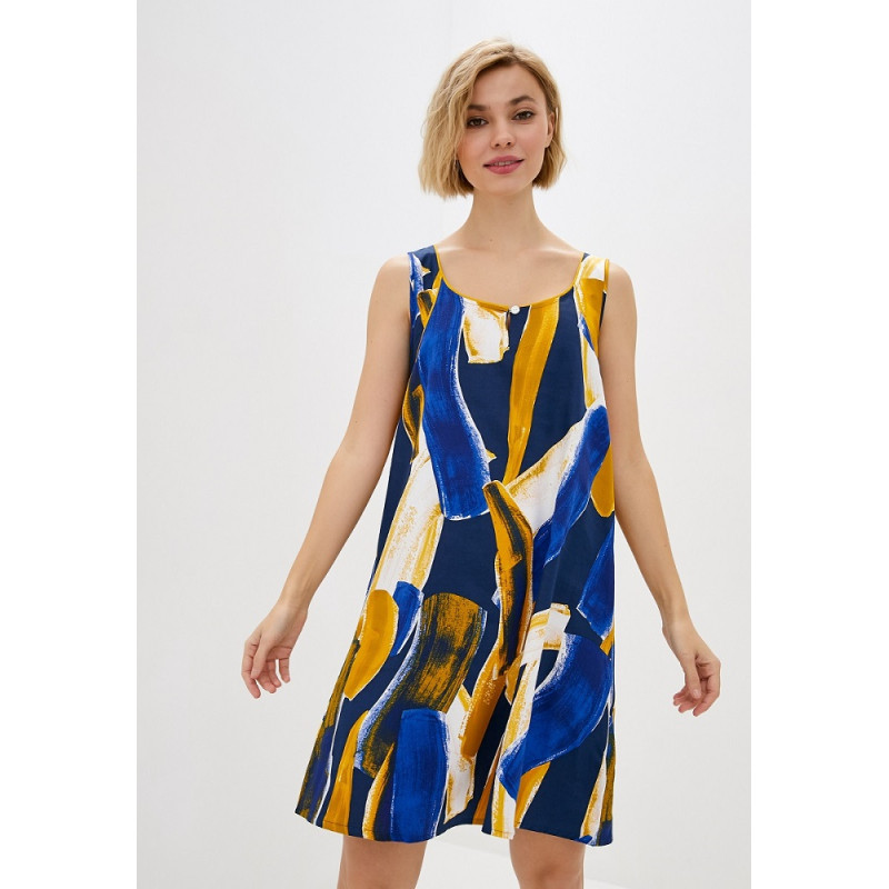 Нічна сорочка Fable&Eve Chelsea 1587 (18/2XL, Разноцветный, с абстрактным принтом)