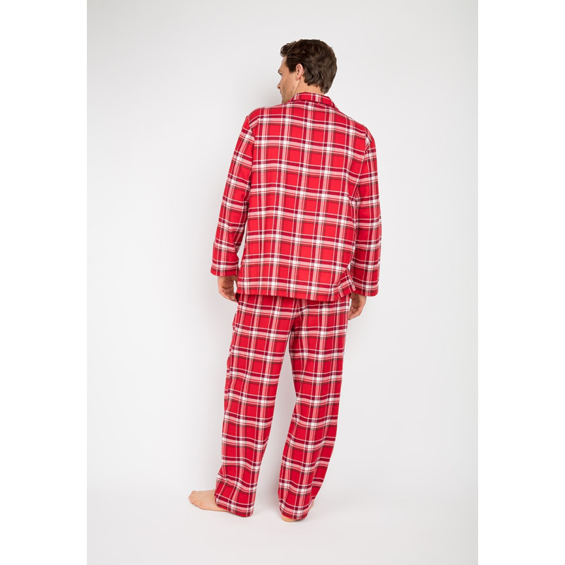 Піжама чоловіча Cyberjammies Frankie 6639-6640 (M, Красный в клетку)