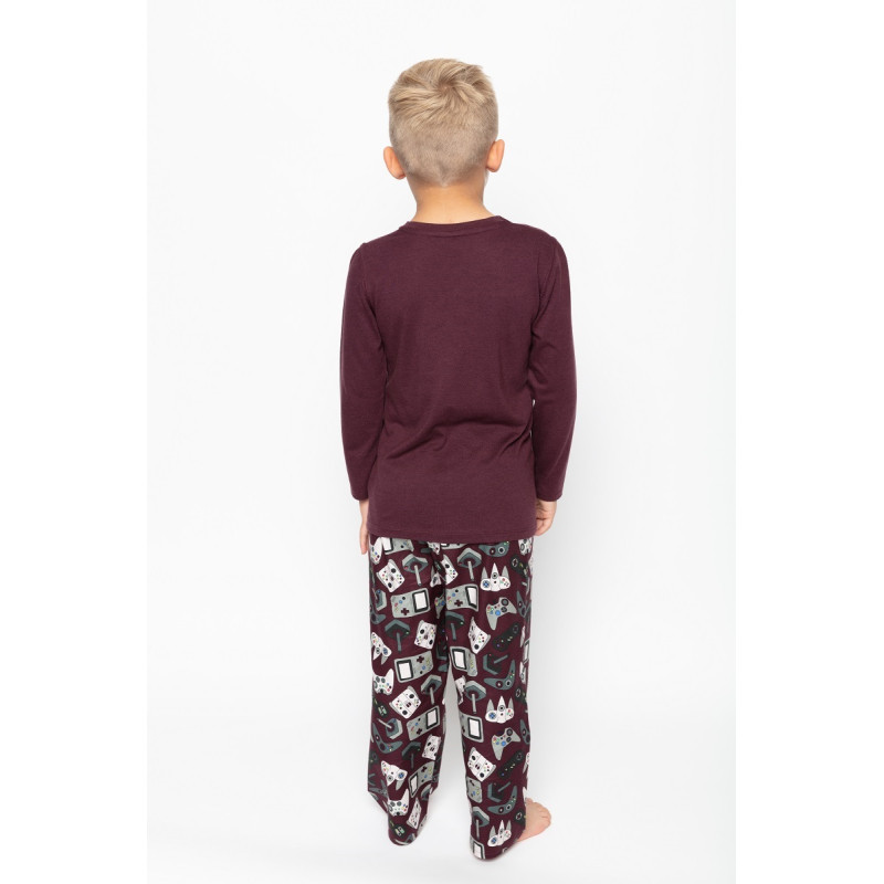 Піжама для хлопчика Cyberjammies Jack 6651 (4-5 yrs/110 см, Бордовый с принтом)