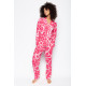 Піжама жіноча Cyberjammies Mallory 9023-9024 (14/L, Розовый с принтом сердечек)