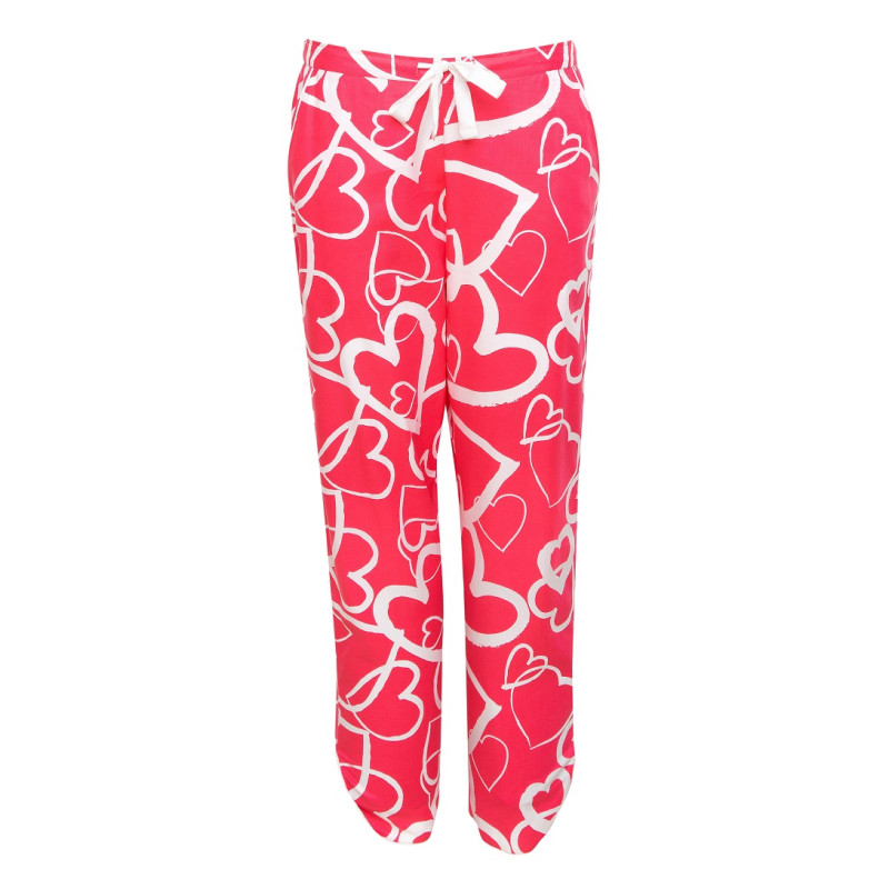 Піжама жіноча Cyberjammies Mallory 9023-9024 (14/L, Розовый с принтом сердечек)