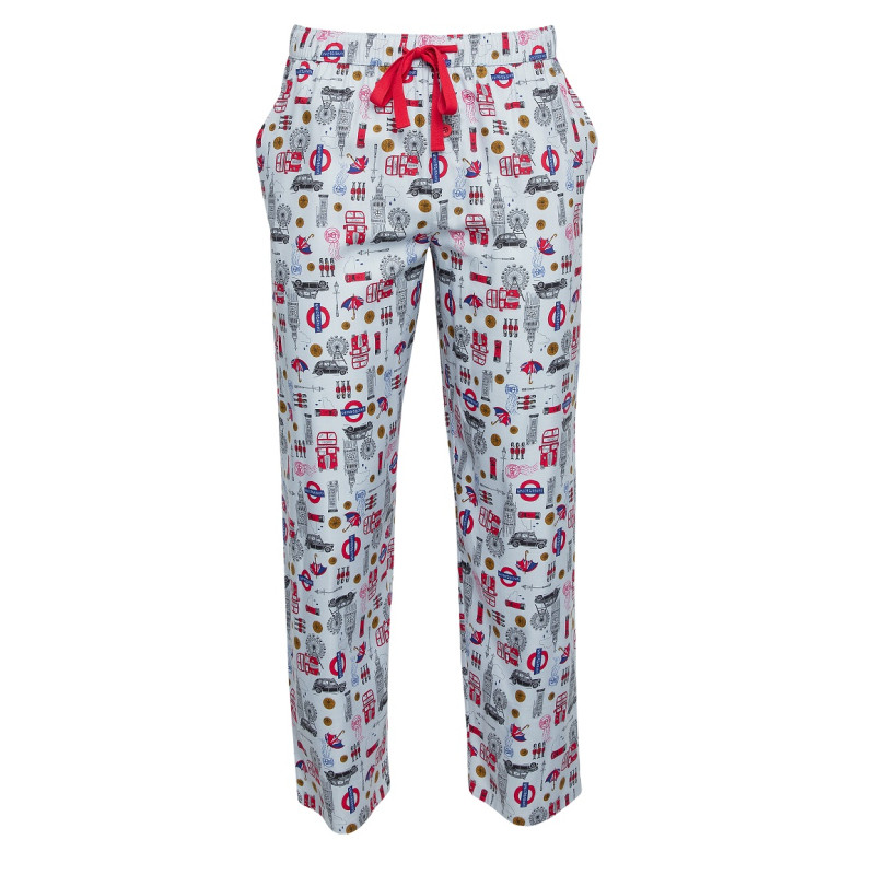 Піжама чоловіча Cyberjammies Windsor 6756-6754 (M, Красный с принтом Лондона)