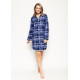 Халат жіночий Cyberjammies Riley 9458 (20/3XL, Синий в клетку)