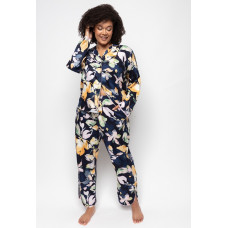Піжама жіноча Cyberjammies Estelle 9527-9528 (12/M, Синій з квітковим принтом)