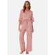 Піжама жіноча Pretty You London Printed Studio Long (8/XS, Рожевий)