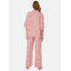 Піжама жіноча Pretty You London Printed Studio Long (8/XS, Рожевий)
