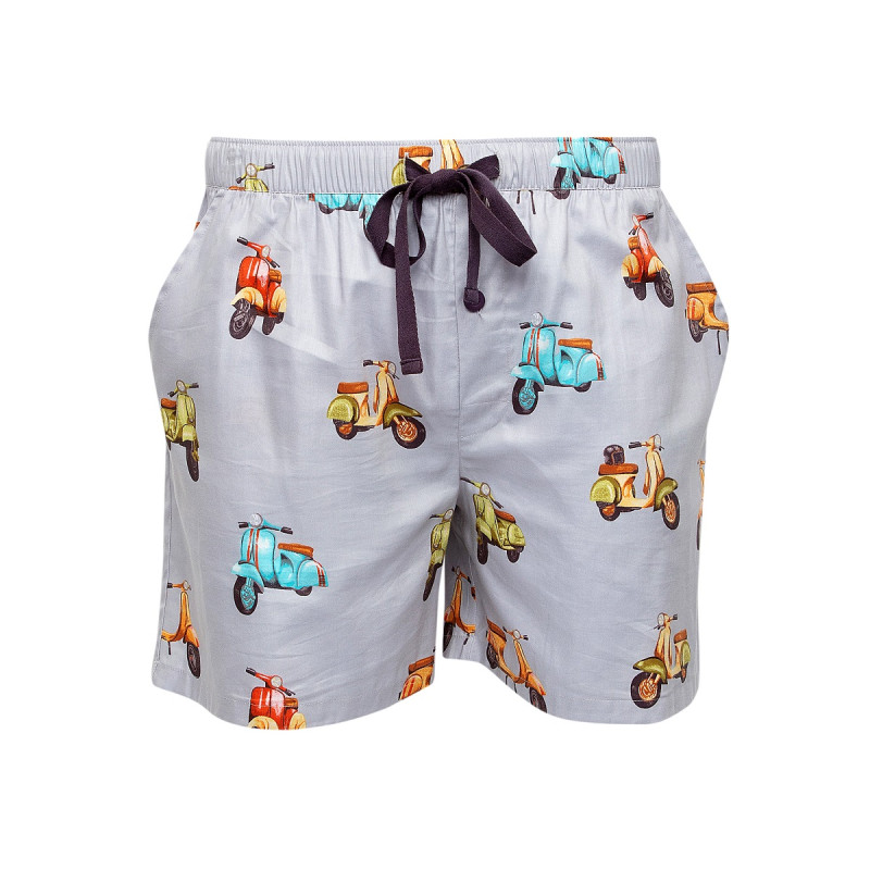 Піжама чоловіча Cyberjammies Luca 6838-6837 (L, Блакитний з принтом скутера)