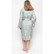 Халат жіночий Cyberjammies Coral 9679 (18/2XL, М'ятний з принтом мушлі)