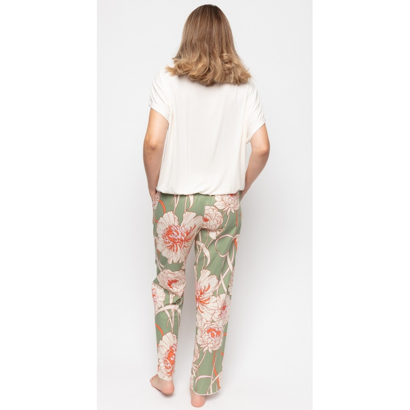 Піжама жіноча Cyberjammies Sage 9596-9583 (18/2XL, Молочний з квітковим принтом)