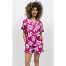 Піжама жіноча Cyberjammies Emmi 9652-9655 (8/XS, Рожевий з принтом листя)