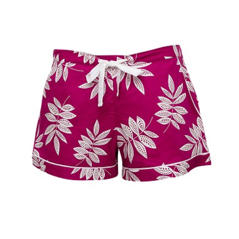Піжама жіноча Cyberjammies Emmi 9652-9655 (14/L, Рожевий з принтом листя)