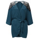 Халат жіночий Gossard VIP Confession 19513 (L, Black Teal)