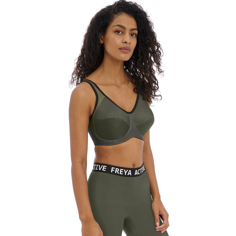 Бюстгальтер спортивный Freya Active 4002KHI (80G, Khaki)