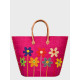 Сумка пляжна Le Comptoir de la plage Majunga FUC (One Size, Fuchsia)