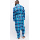 Халат чоловічий Cyberjammies Felix 6935 (S, Синій у клітку)
