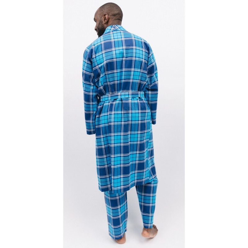 Халат чоловічий Cyberjammies Felix 6935 (M, Синій у клітку)