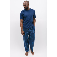 Піжама чоловіча Cyberjammies Felix 6896-6893 (S, Синій з принтом пантери)