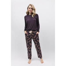 Піжама жіноча Cyberjammies Lana 9823-9813 (10/S, Коричневий)