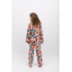 Піжама для дівчинки Cyberjammies Nicole 7017 (8-9 лет/134 см, Чорний з квітковим принтом)