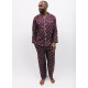Піжама чоловіча Cyberjammies Spencer 6918-6919 (XL, Бордовий з принтом)