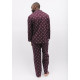 Піжама чоловіча Cyberjammies Spencer 6918-6919 (XL, Бордовий з принтом)