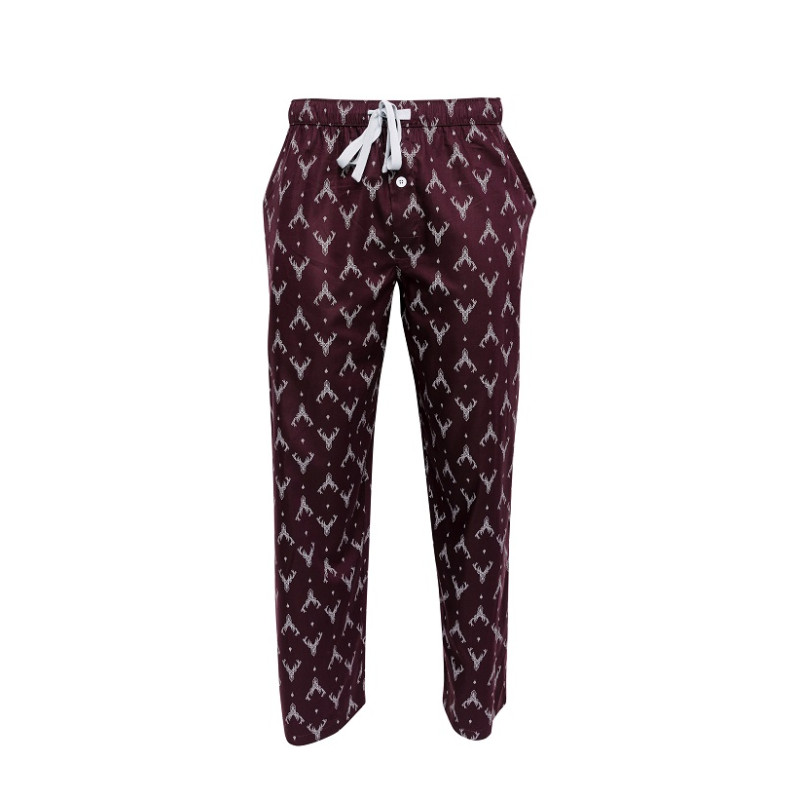 Піжама чоловіча Cyberjammies Spencer 6918-6919 (XL, Бордовий з принтом)