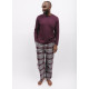 Піжама чоловіча Cyberjammies Spencer 6927-6916 (L, Бордовий у клітку)