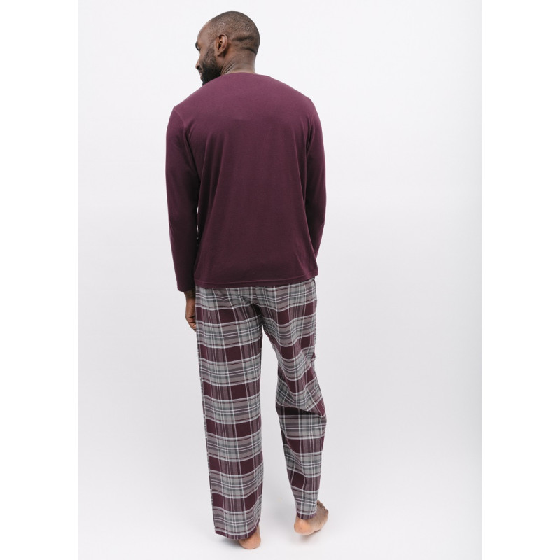 Піжама чоловіча Cyberjammies Spencer 6927-6916 (L, Бордовий у клітку)