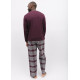 Піжама чоловіча Cyberjammies Spencer 6927-6916 (L, Бордовий у клітку)