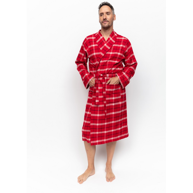 Халат чоловічий Cyberjammies Noel 6937 (XL, Червоний у клітку)