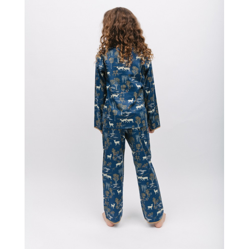 Піжама для дівчинки Cyberjammies Fawn 7032 (10-11 лет/146 см, Синій з принтом)