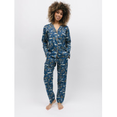 Піжама жіноча Cyberjammies Fawn 9824-9825 (22/4XL, Синій з принтом)