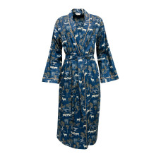 Халат жіночий Cyberjammies Fawn 9826 (14/L, Синій з принтом)