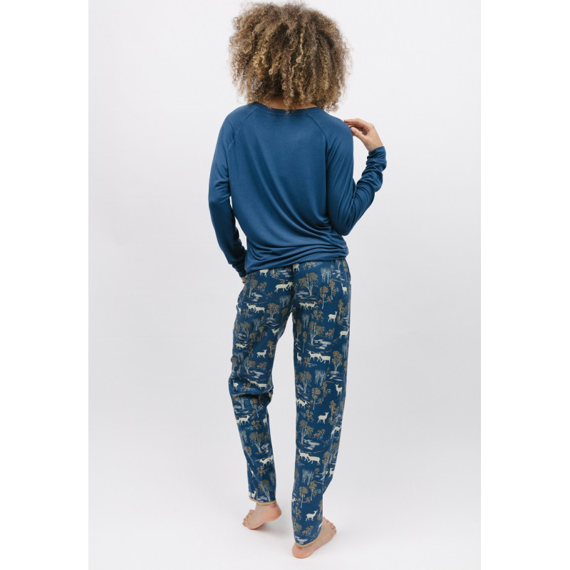 Піжама жіноча Cyberjammies Fawn 9831-9825 (18/2XL, Синій з принтом)