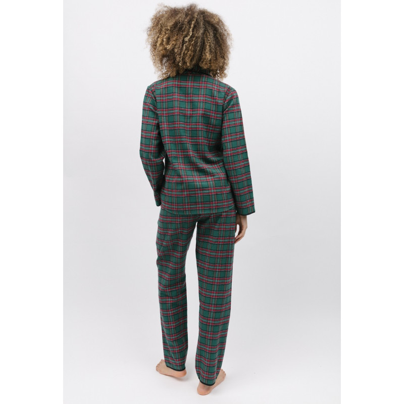 Женская пижама Cyberjammies Whistler 9840-9841 (20/3XL, Зеленый в клетку)