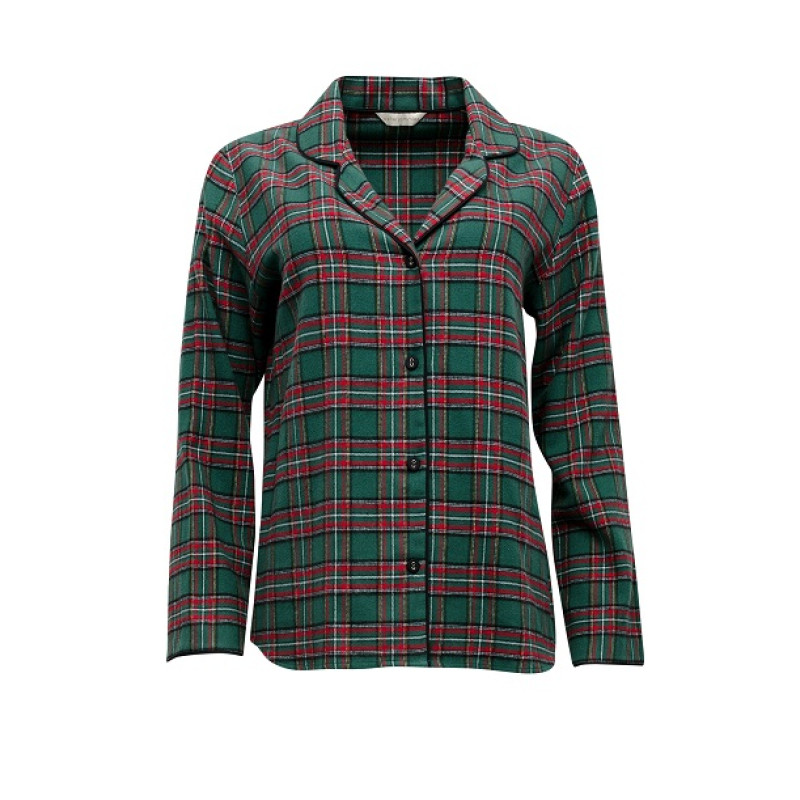 Женская пижама Cyberjammies Whistler 9840-9841 (20/3XL, Зеленый в клетку)