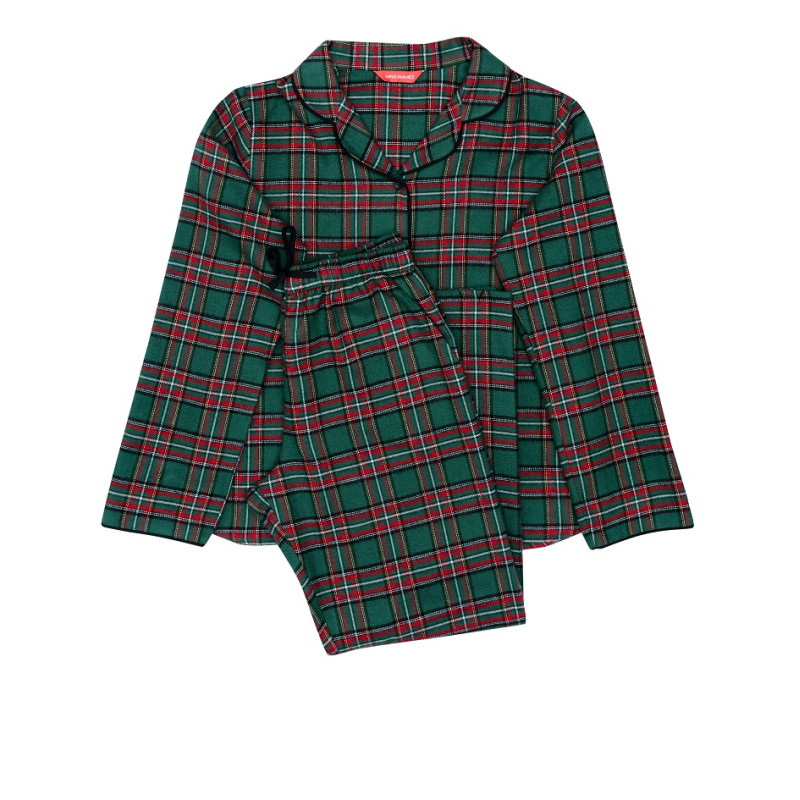 Піжама для хлопчика Cyberjammies Whistler 6856 (8-9 лет/134 см, Зелений у клітку)